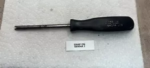 Snap-On Tools USA Slotted Brake Spring Tool Screwdriver S6404A Black Hard Grip - Picture 1 of 6