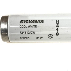 30 Count Case Sylvania F24T12/CW Fluorescent Lamp Tube Light Bulb 21W Cool White - Picture 1 of 2