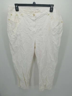 Ruby Rd White Velvet Like Pants Size 22W Womens - Image 1 of 4