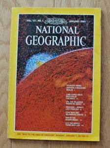 National Geographic enero 1980; Júpiter Owls Hokkaido; arte rupestre; novias bereberes - Imagen 1 de 19