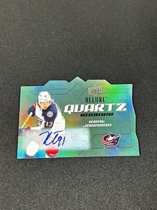 2022-23 UD Allure Kent Johnson Auto RC Quartz Die Cut AQ-KJ 1:600