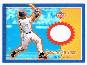2002 Upper Deck Sons of Summer Mike Piazza Game Used Pants Relic New York Mets - Picture 1 of 2