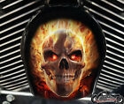 Harley Davidson Custom Horn cover Touring Dyna Softail Sportster M8 FIRE SKULL