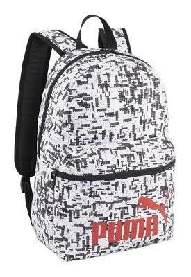 PUMA Phase AOP Backpack Rucksack PUMA Black-B&W AOP weiß schwarz Neu - Bild 1 von 2