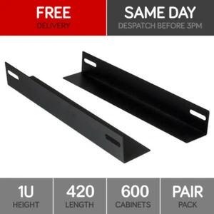 Support d'étagère rack serveur en forme de L 420 pour montage rack d'armoire 600 mm - Photo 1/1