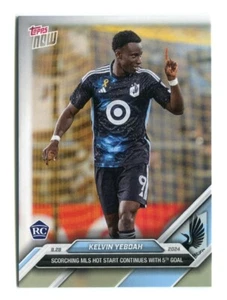 Tarjeta de novato Kelvin Yeboah RC 2024 MLS Topps ahora #137 Minnesota United PR: /302 - Imagen 1 de 2