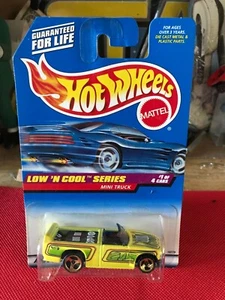 1997 Hot Wheels Low ‘N Cool series yellow mini truck #1of 4 B544 - Picture 1 of 9