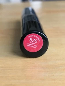 Revlon Sheer Cherry Pop #835 Shiny Sheers Metallic Red Discontinued Lipstick  - Picture 1 of 5