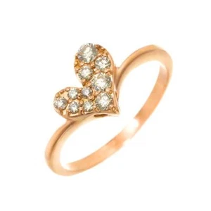 Diamond 0.30ct Ring 18K PG Pink Gold 750 Size7.25(US) 90273792 - Picture 1 of 8
