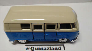Welly 1/43 Volkswagen T1 bus bleu (Cart)