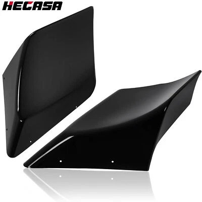 Vivid Black Stretched Extended Side Covers For Harley Street Road Glide 89-13 Foto 1 de 4