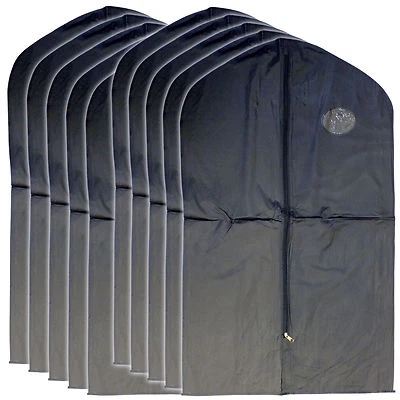 Nuevo 10 PIEZAS Bolsa de Ropa para Traje, Vestido Negro 40" con Ventana Transparente Foto 1 de 4