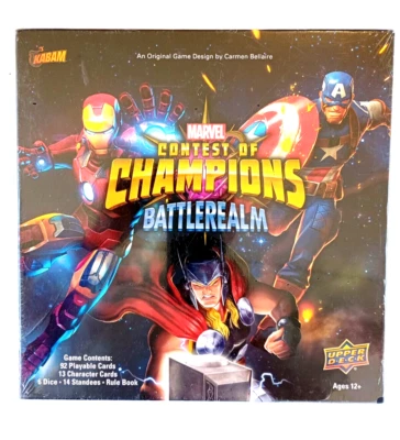 Marvel Concurso de Campeones Battlerealm Juego de Dados Cubierta Superior Nuevo en Shrink Foto 1 de 4