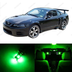 Paquete de 12 luces interiores LED verdes para Ford Mustang 1994-2004 + herramienta de palanca - Imagen 1 de 6
