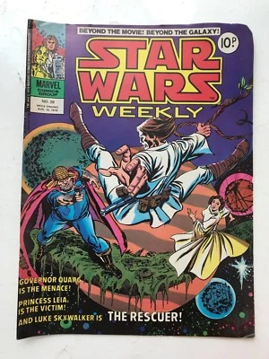 Vintage 1978 Marvel Comics Question°28 Star Wars Hebdomadaire Revue - L Rescuer - Image 1 of 2