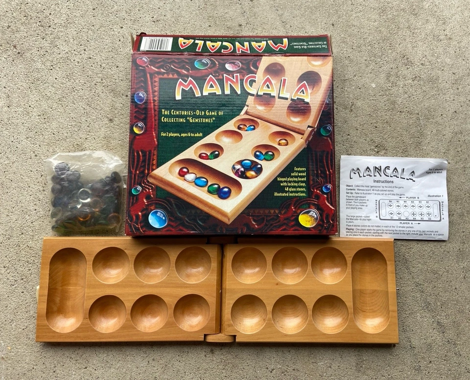 Juego de Mesa Mancala | Divertida Mesa Clásica para Adultos y Niños | 48 Piezas de Cristal, 1997 Foto 1 de 4
