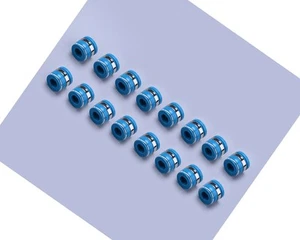 16pcs/Set Viton Valve Stem Seal 11/32" X .500" Fit For SBC BBC BBF SBF 58012 - Picture 1 of 5
