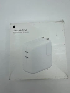 Apple 35W Dual USB-C Port Power Adapter MW2K3AM (A2676) - Picture 1 of 2