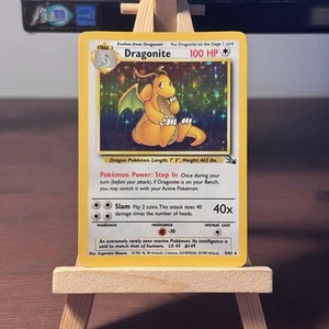 Pokémon Dragonite Fossil 1999 Holo Rare Card 4/62 WOTC  - Picture 1 of 7