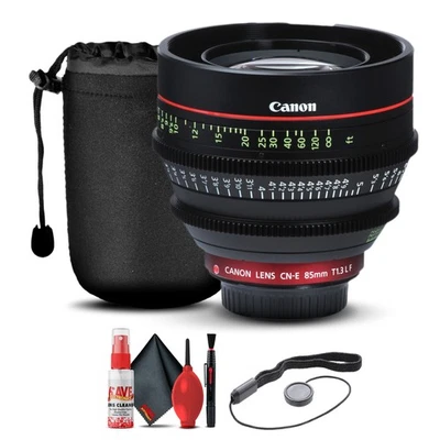 Canon CN-E 85mm T1.3 L F Cine Lens (6571B001) + Lens Pouch + Cap Keeper + More - Image 1 of 2