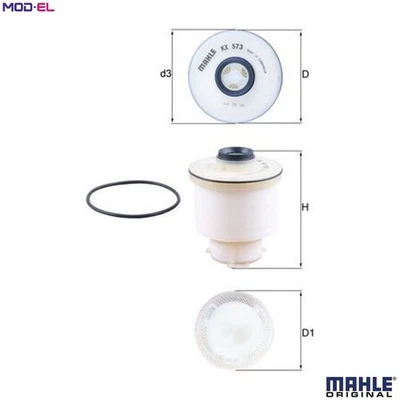 FUEL FILTER KX 573D FOR TOYOTA SW4/HILUX FORTUNER 1GD-FTV 2.8L 1KD-FTV 3.0L 4cyl - Image 1 of 4