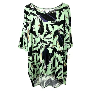 Top tunica LuLaRoe XL Irma Disney villains adulti malefica verde nero nuovo con etichette 934 - Foto 1 di 8