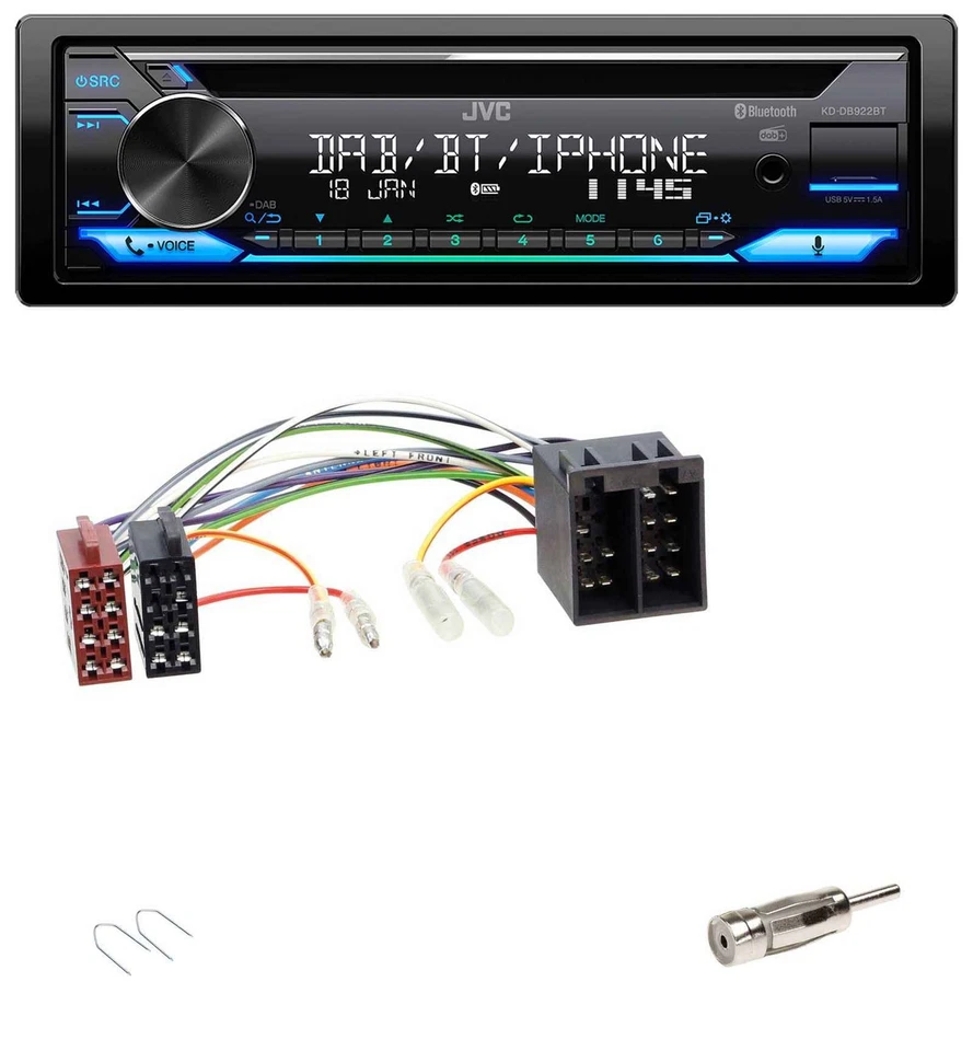 JVC Bluetooth MP3 USB DAB CD Autoradio für Rover 25 200-er Serie 1984-2000 - Bild 1 von 4