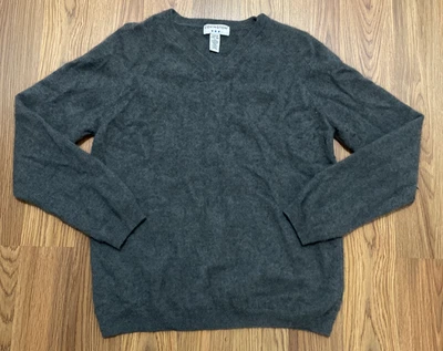 Suéter Covington Para Hombre Pequeño Cachemira Cuello en V Tejido Gris Ligero Clásico Foto 1 de 4