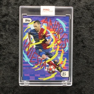 Topps Project 22 Andres Iniesta FC Barcelona by Mike Perry Soccer Cards - Picture 1 of 2