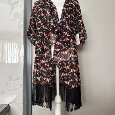 Kimono LulaRoe Monroe Flecos Pequeños Talla 0-12 Cubre Colorido Nuevo Foto 1 de 4