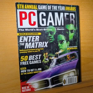 PC Gamer Magazine March 2003 Enter The Matrix NO LABEL - Picture 1 of 7