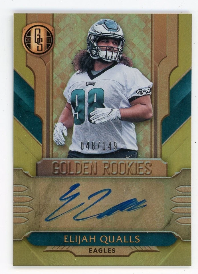 2017 Panini Gold Standard ELIJAH QUALLS ROOKIE Eagles AUTO Insert 048/149 - Image 1 of 1