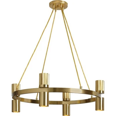 Lámpara de araña Dainolite Lighting CRL-248C-AGB Cerelia latón envejecido Foto 1 de 2