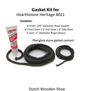 Hearthstone Heritage wood stove 8021 Gasket - 90-58210 Replacement Kit - Picture 1 of 4