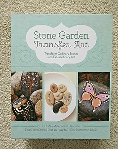 NEW Stone Garden Transfer Art Craft Kit Includes Stones, Transfers, Instructions - Picture 1 of 6
