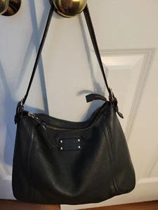Kate Spade Schultertasche Pebbled schwarz Leder mit Quaste - Bild 1 von 7