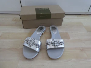 GIOSEPPO Damen Schuhe - Sandalen, Pantoletten, Silber, Strass-Steine, Gr. 38 - Bild 1 von 8