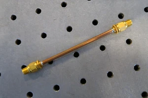 SMA female female receptacle Hardline Rigid Cable 4" 50Ω DC to 24.4 GHz NOS RF - Picture 1 of 4