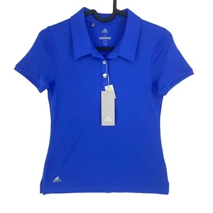 Adidas Golf Navy Blue Solid Short Sleeve Polo Shirt Size 11 - 12 Years - Picture 1 of 9