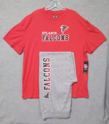 NFL Atlanta Falcons Pijama para Hombre Dormir Salón Talla XXL 2 Piezas Rojo Gris Foto 1 de 4