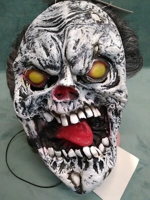 NWT Light Up Zombie Skull Unisex Mask. One Size Fits All  - Image 1 of 4
