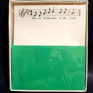 Blessed Be The Name of the Lord Music Stationery Set 30 Sheets 15 Envelopes - Picture 1 of 10