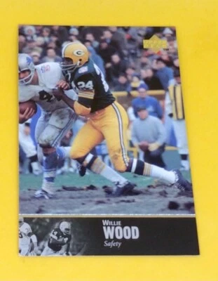 1997 upper deck UD NFL football legends Willie Wood #71 Packers Fast Ship - Image 1 of 2