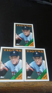 3 Count Lot-Tigers Team Checklist-1988 Topps Baseball-HOF-SPARKY ANDERSON - Picture 1 of 3