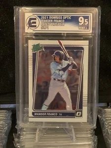 WANDER FRANCO 2021 PANINI DONRUSS OPTIC RATED PROSPECT EGC 9.5 ROOKIE CARD - Picture 1 of 2