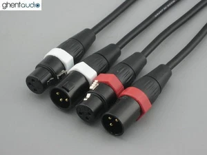 A03P (0.5m 1.5ft)---Pair Balanced XLR(m/f) 3Pin Canare L-4E6S Audio/Micro Cable - Picture 1 of 3