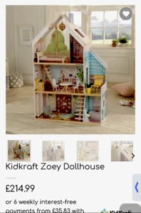 💖 BARBIE HOUSE 💖kidcraft Zoey XL dollhouse. WORKING LIGHTS, doors &chandelier - Picture 1 of 9