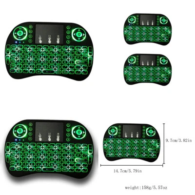 US 2Pc Mini i8 Wireless Keyboard 2.4G with Touchpad for PC Android Desktop PC TV - Image 1 of 4