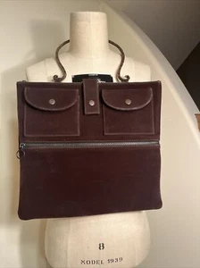Vintage Cop Copine Samt Quadrat mit Kupfergriff Made in France Geldbörse - Bild 1 von 20