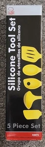 Chef Craft Set di Utensili e Utensili da Cucina in Silicone, 5 Pezzi - Giallo - Foto 1 di 5